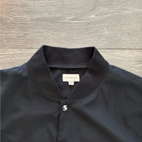 Men’s black Club Monaco Varsity Jacket/Windbreaker - Picture 3 of 4